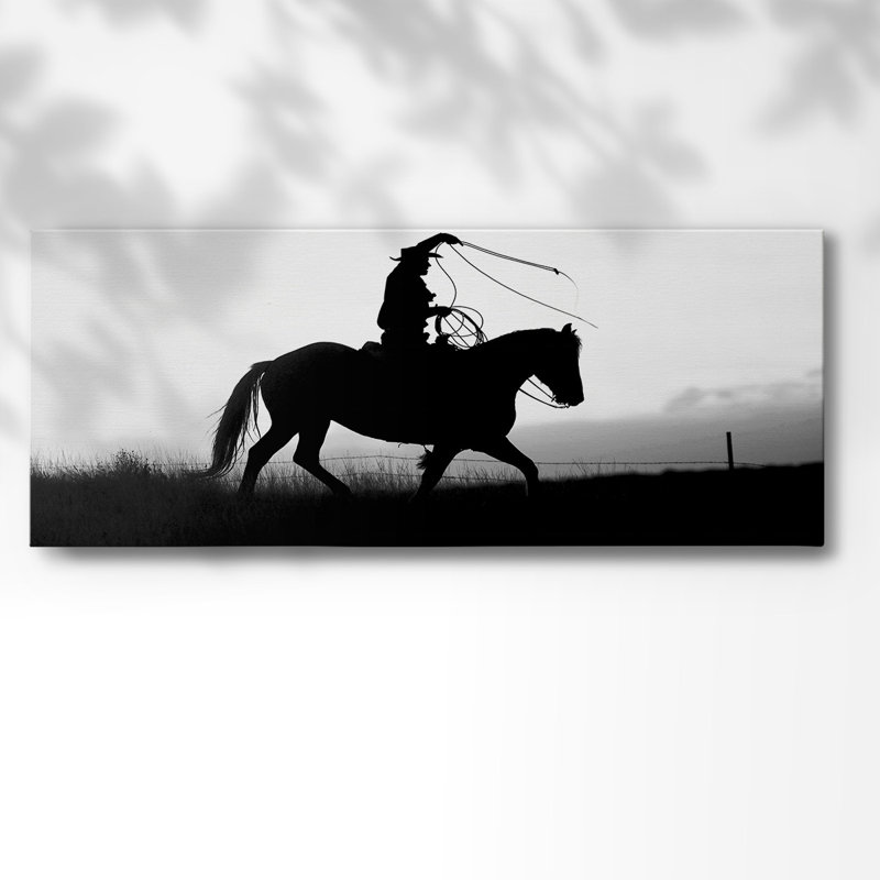 Corde et tour II sur toile, H 20 po x l 50 po x P 1,5 po