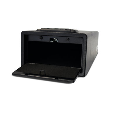 Small Matte Black Steel Vault With Quick Access, 11.98 In. Depth, 9.25 Width, 5.47 Height, 7.16 Lb Weight For Access To Essentials,