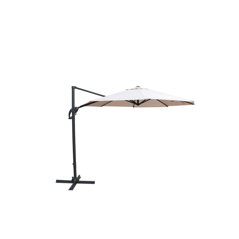 Parasol en porte-à-faux 10 pi Mchugh, Beige