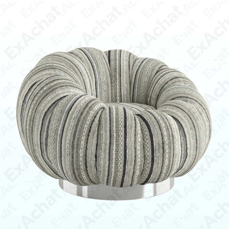 Fauteuil d'appoint pivotant noir