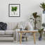 Vintage Fan Palm Plant Framed Print Under Glass, design by Val Rhodes-210641878-210641876