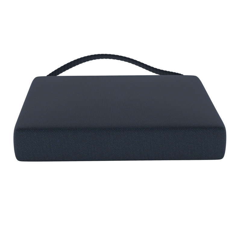 Sunbrella® Indoor/Outdoor Dining Chair Cushion, Canvas Navy Sunbrella® Canvas