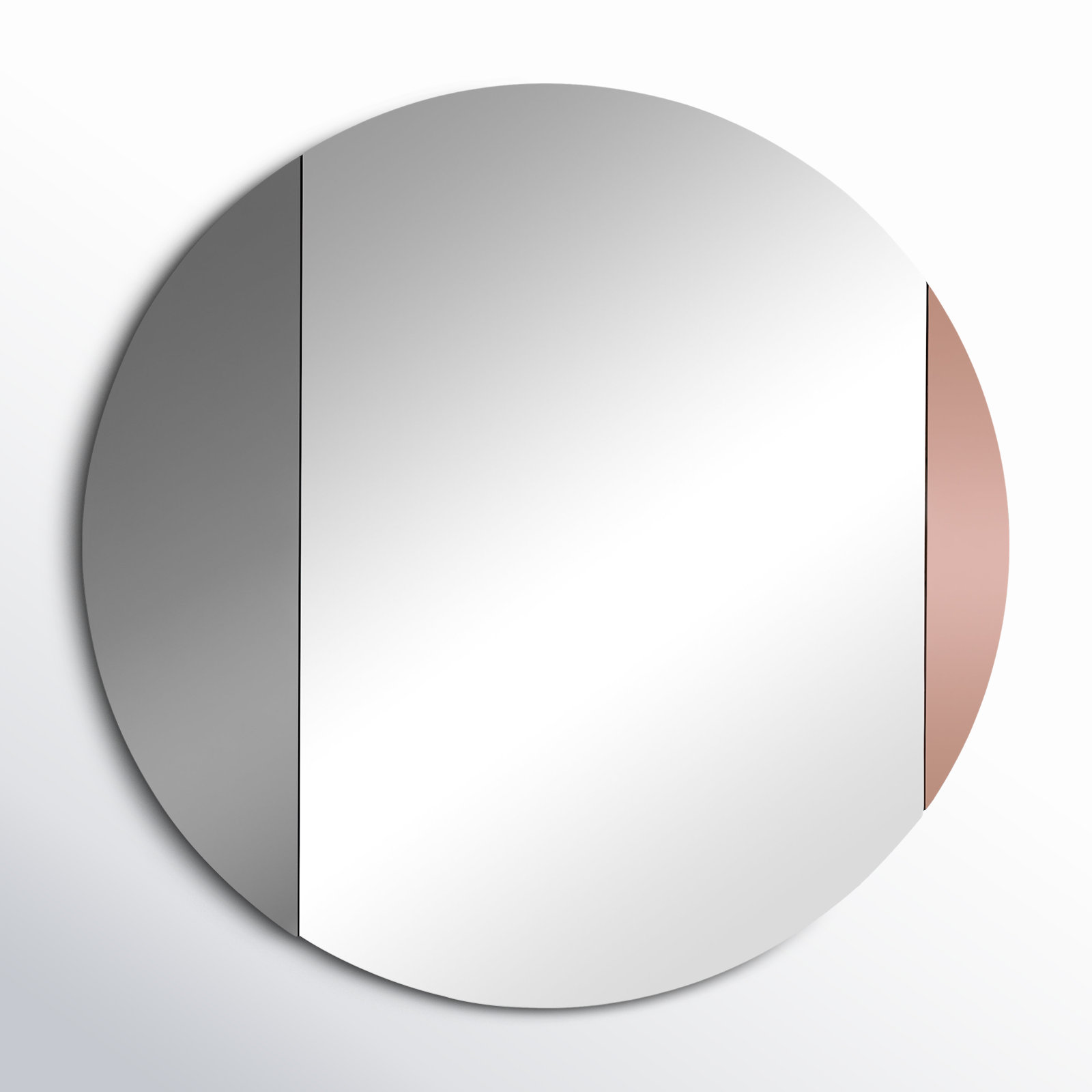 Namaste Accent Mirror, 23.75" x 23.75", Rose Gold, Smoke