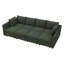 Canapé-lit modulaire en forme de U avec rangement Tremee - vert-581592092