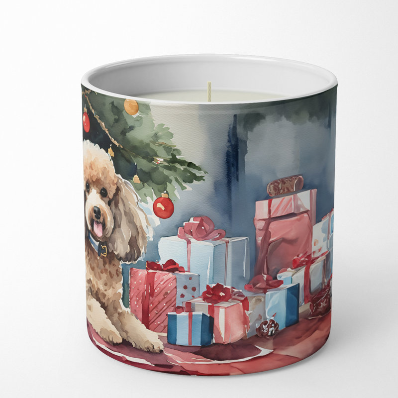 Christmas Tree Scented Tumbler Candle with Ceramic Holder