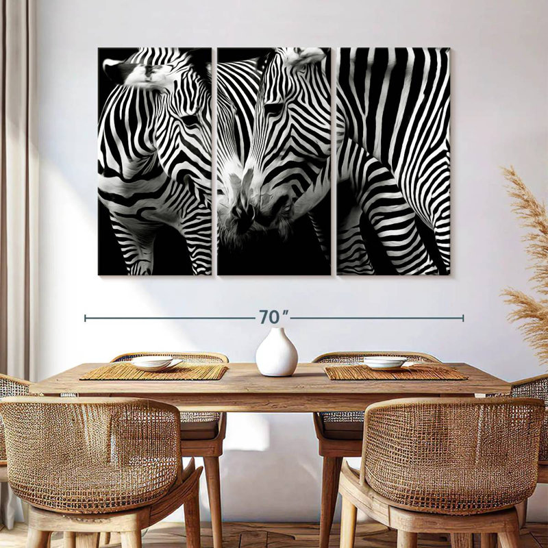 Brampt Nuzzling Zebra, 42" H x 65" W