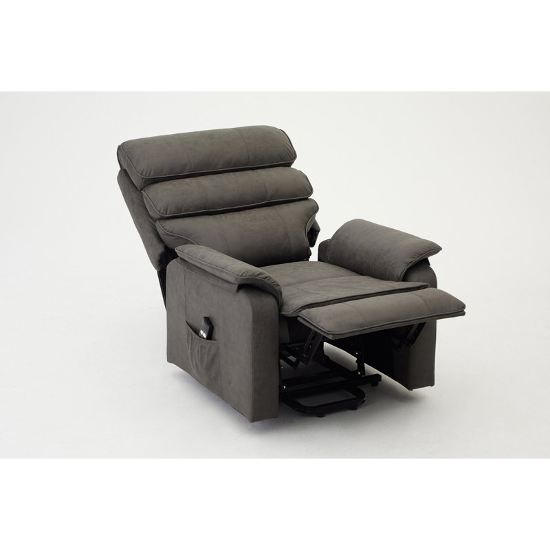 Leonido 82cm Wide Lift Assist Standard Recliner, Dark Grey