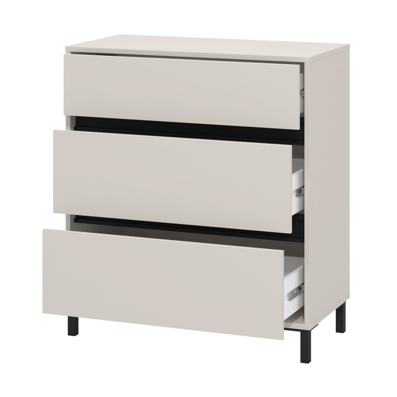 MARRON Cabinet 80 Oak/Black, White