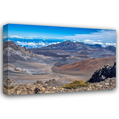 Millwood Pines Engelbrecht, Jim Gallery Wrapped Canvas Art Titled: Crater, Haleakala, Maui, Hawaii, USA