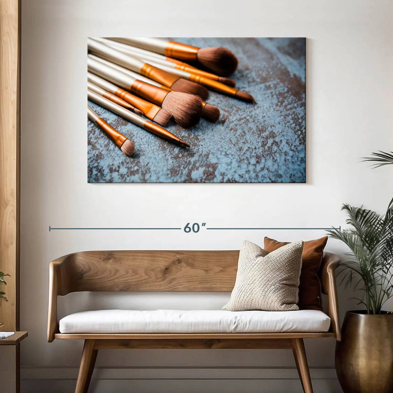 Shuttleworth Makeup Brushes, 30" H x 45" W