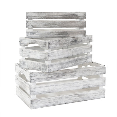 Ensemble de casiers en bois 3 pièces