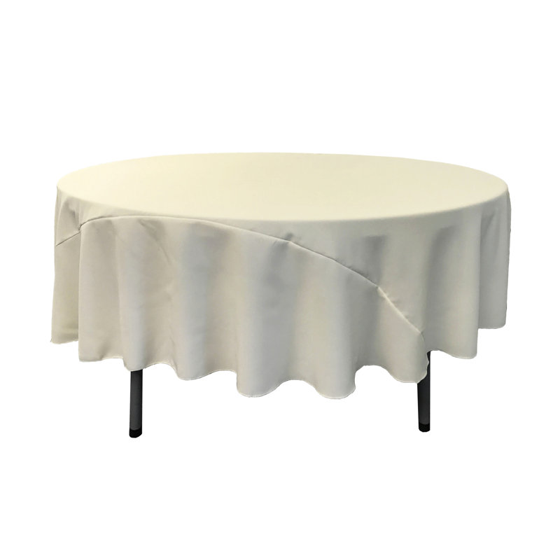 Nappe unie de couleur unie - Basics by Wayfair ™, Ivoire, Rond de 90 po
