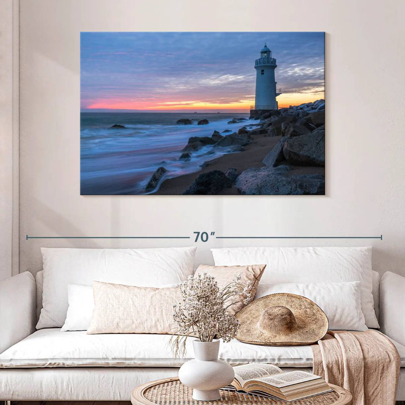 Paysage de phare Aletra, H 32 po x l 48 po