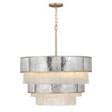 Reverie 12 - Light Unique Tiered Chandelier with Crystal Accents