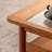 Solid wood and cherry wood coffee table