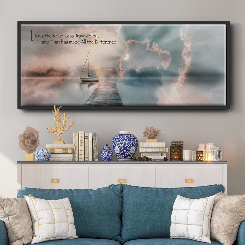 Road Less Traveled- Framed Canvas