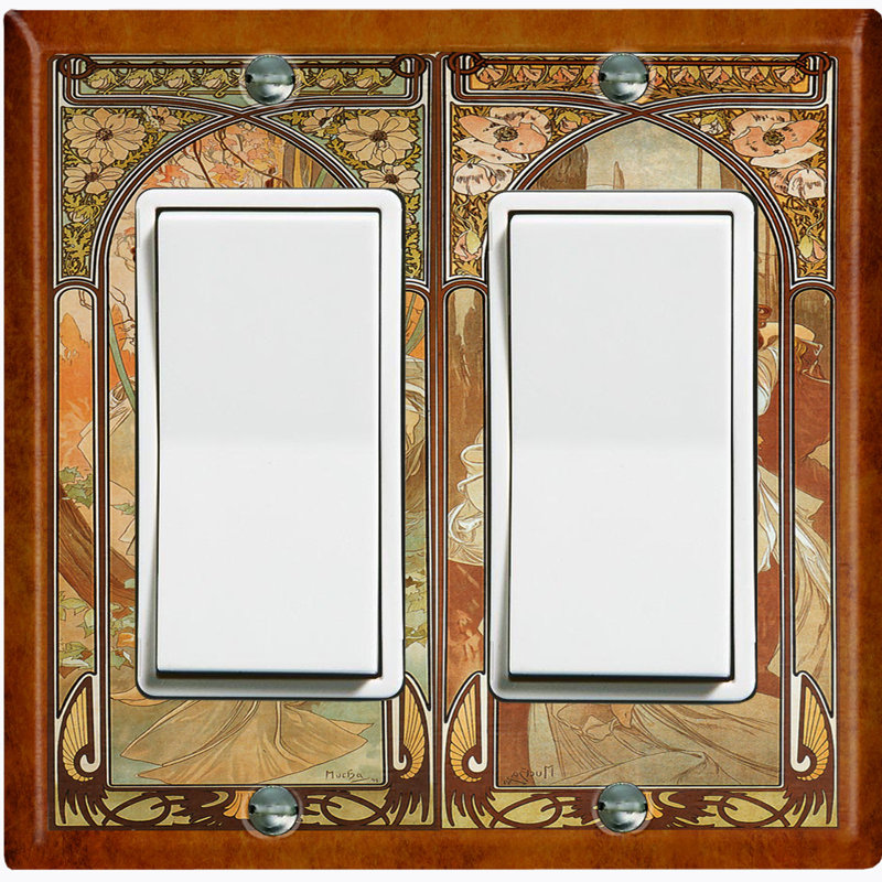 2 - Gang Toggle Light Switch Standard Wall Plate