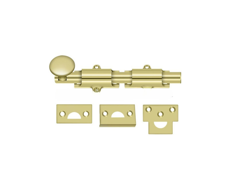 Brass Hardware, 1.25" H x 8" W x 1" D, Polished Brass