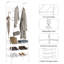 Abhilash Hall Tree 68.5cm Wide-291356091