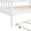 Lit simple en bois avec lit gigogne et lit pour enfant