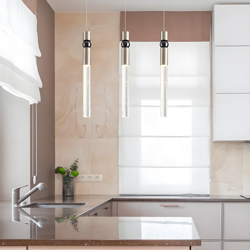 Dage 1 - Light LED Single Pendant, Brushed Nickel