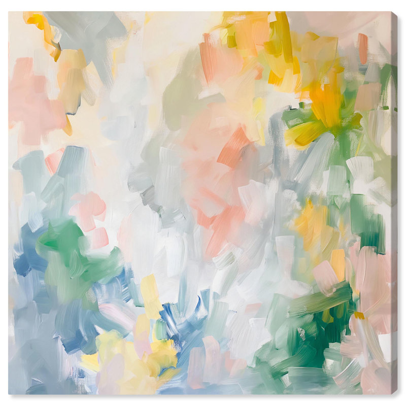 Estatico II Canvas Modern Colour Abstract by Art Remedy, 30" H x 30" W x 1.5" D, Wrapped Canvas