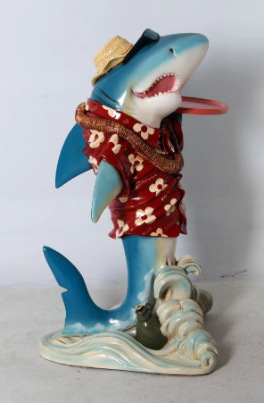 Small Shark Butler Statue