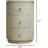 Round 3 - Drawer Side Table - Wood Construction, Modern Style Nightstand, 16" Dia X 21" H, For Living Room & Bedroom