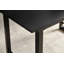 black colour,Square Extendable Dining Table with metal leg,Modern Space Saving Kitchen Table