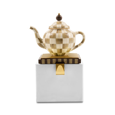 Courtly Check Teapot Stocking Holder