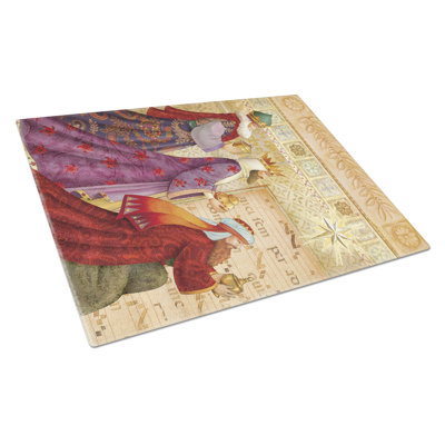 Caroline's Treasures Christmas Three Wise Men Glass Cutting Board