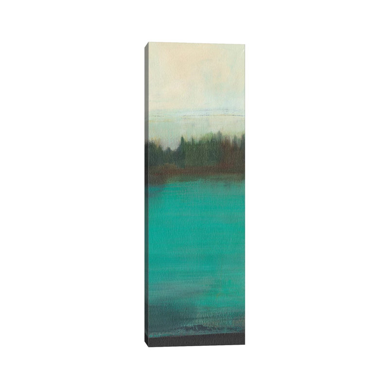 Teal Lake View I by Jodi Fuchs - Wrapped Canvas Panoramic Gallery-Wrapped Canvas Giclée, 121.92cm H x 40.64cm W