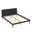 Structure de lit en bambou massif Aurandi Minimalist Auren avec support de lattes robuste, aucun sommier requis-129876703