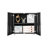 Ottobert 2 Door Office Copier Cabinet - Mobile File Stand With 360 Rotating Wheels And Magnetic Suction Heavy-Duty Black Adjustable Partition Metal Handle-121505487