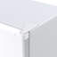 White PMC Exterior, R600A Energy Efficient Compact Freezer with Drain Hole for Kitchen Apartment Dorm