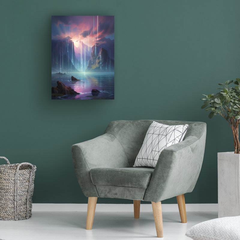 Art sur toile, colonne R3darch0n, H 47 po x l 35 po