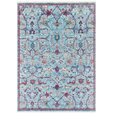 Wool Oriental Area Rug in Blue/Red/Yellow