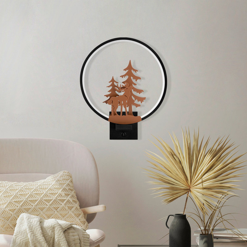 Lampe murale Kieden, Noir