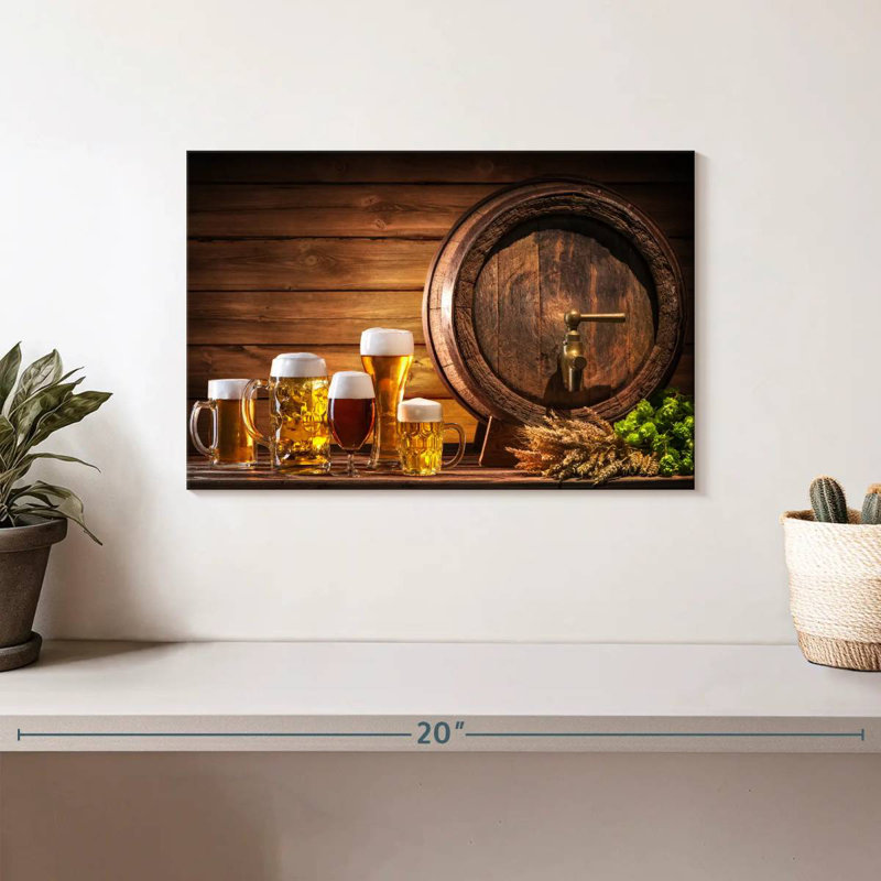 Yarlin Beer Barrel, 8" H x 12" W