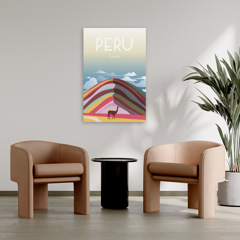 Pérou - Aventures, Andes, Cusco, art illustratif, H 36 po x l 24 po