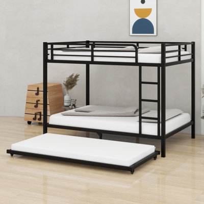 Metal Bunk Bed With Trundle
