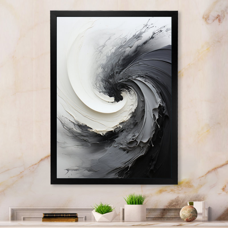 Evanie Infinite Motion II, reproduction d'art sur toile, Noir, H 20 po x l 12 po x P 1 po