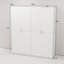 Système d'organisation moderne à 4 portes de 63 po blanc moderne