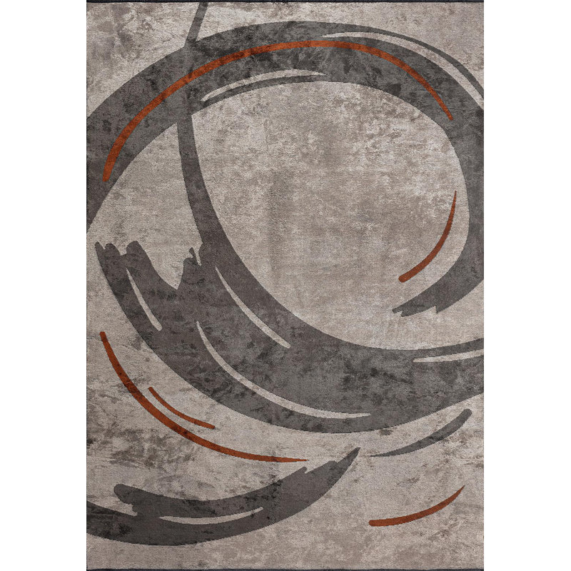 Rapture Abstract Area Rug, Rectangle 6'7" x 8'3"