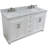 Fenimore 61 " W Freestanding Standard Double Vanity Bathroom Vanity With Carrara Marble Top
