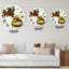 Banane et baies rouges - horloge murale maison de campagne-60329474