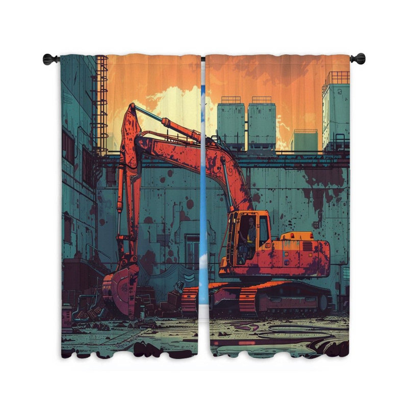 Paire de rideaux obscurcissant en polyester Jadey, L 20 po x L 63 po