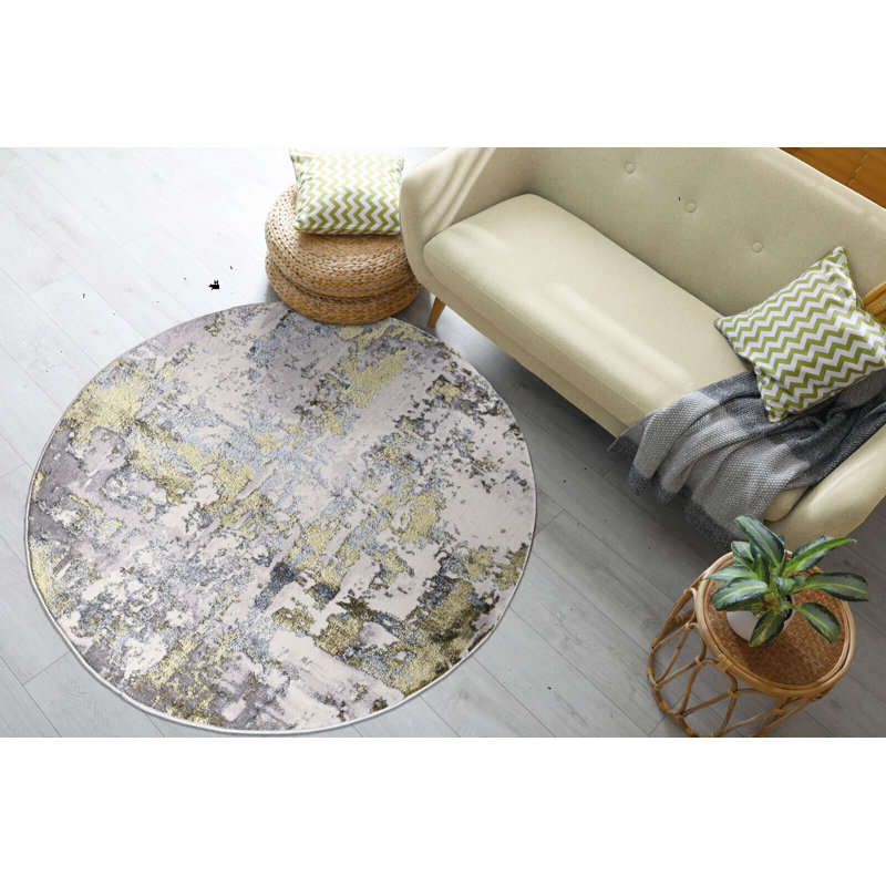 Victoriaville Abstract Area Rug, Round 120cm