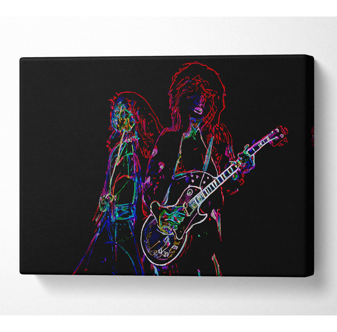 Led Zepplin - Kunstdrucke auf Leinwand - Wrapped Canvas