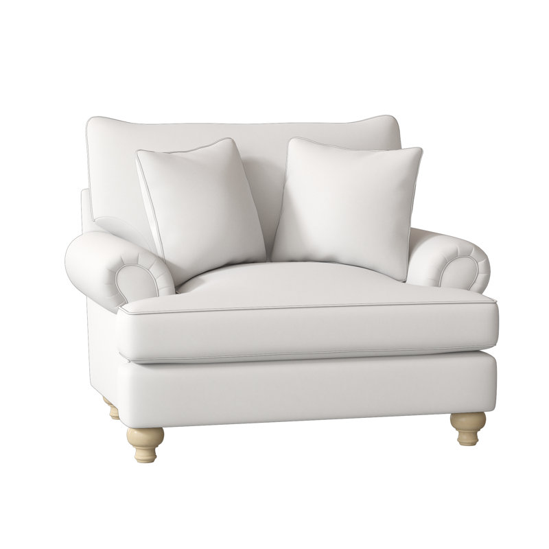 Fauteuil Duckling, Sergé performance Peyton 31 blanc, Lin, Non